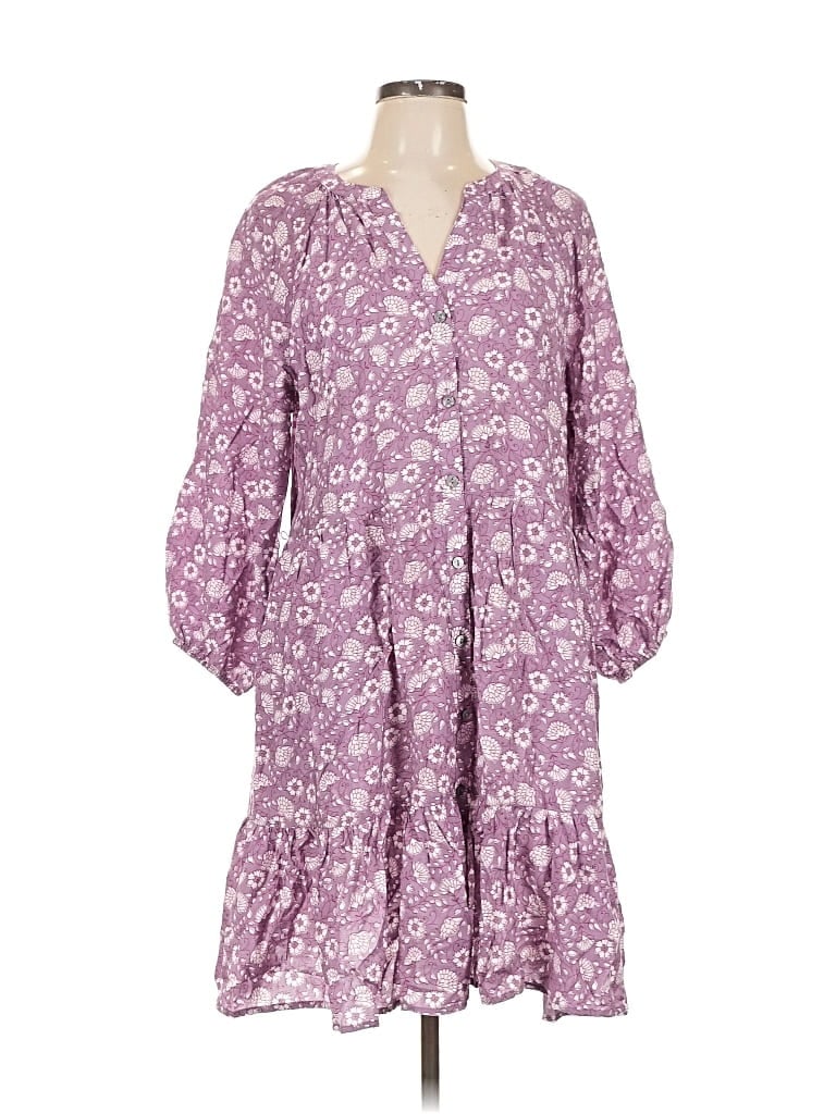 Pre-owned Sonoma Life + Style Casual Dress In Purple