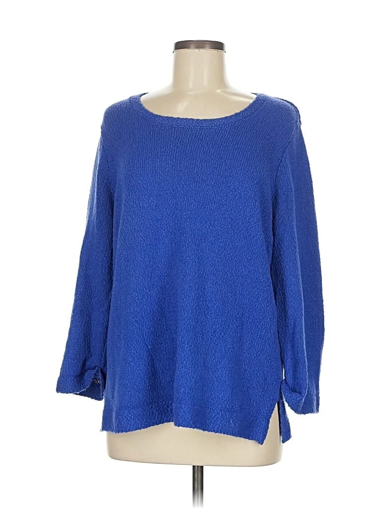 Pre-owned Jjill Pullover Sweater In Blue
