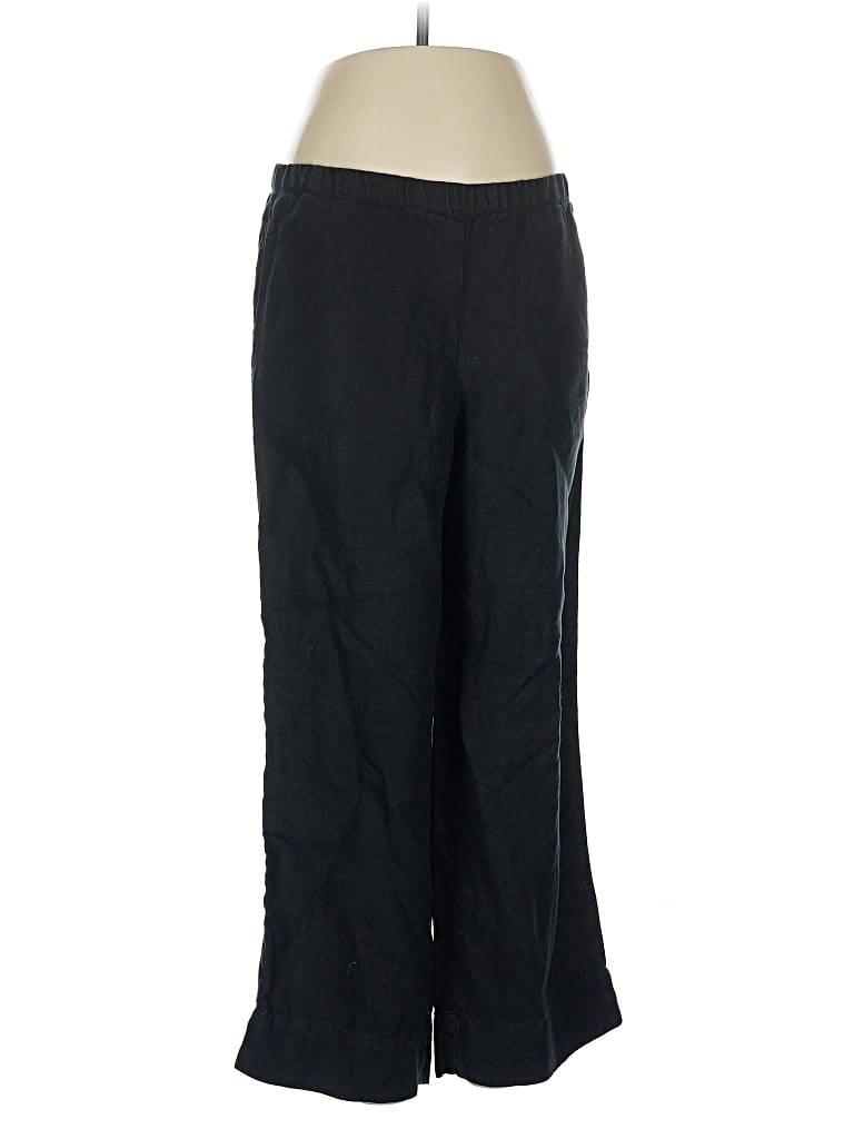 Pre-owned Jjill Linen Pants In Black