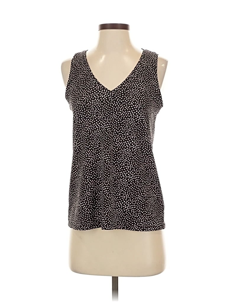 Pre-owned Express Outlet Tank Top Black Plunge Neckline Tops