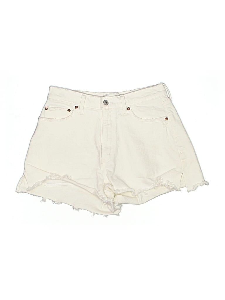 Pre-owned Abercrombie & Fitch Shorts In White