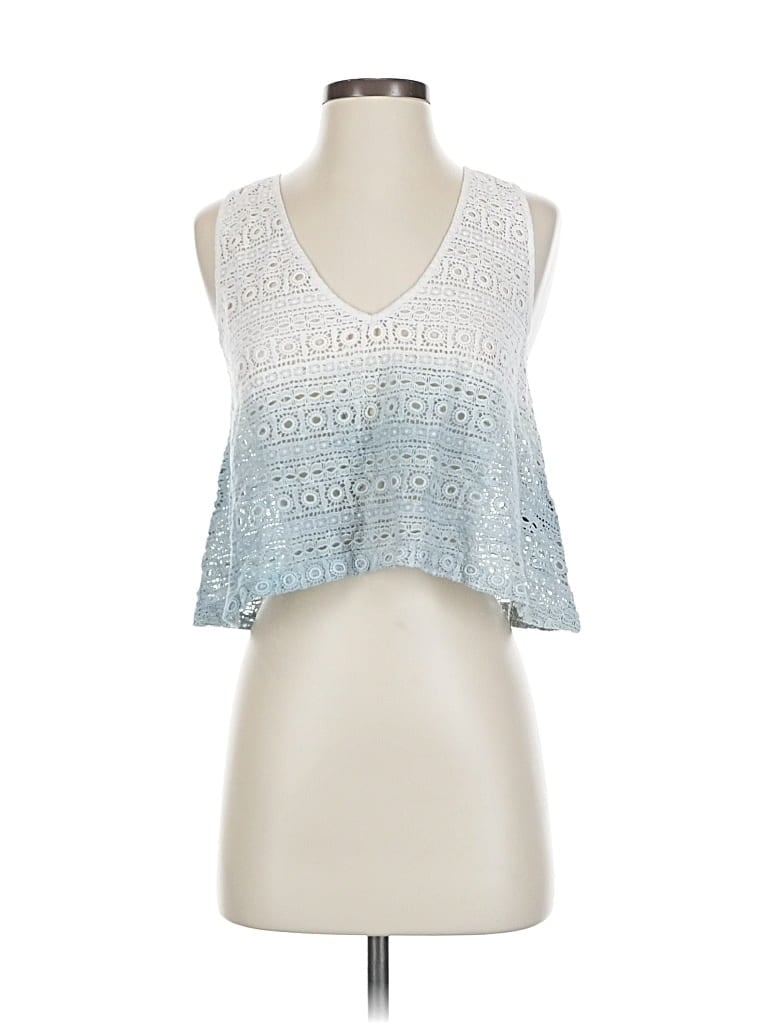 Pre-owned Victoria's Secret Sleeveless Blouse In Blue