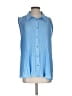 T Tahari 100% Polyester Blue Sleeveless Blouse Size XS - photo 1