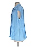 T Tahari 100% Polyester Blue Sleeveless Blouse Size XS - photo 5