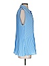 T Tahari 100% Polyester Blue Sleeveless Blouse Size XS - photo 4