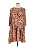 Hayden 100% Polyester Animal Print Brown Casual Dress Size M - photo 1