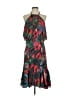 Jason Wu 100% Polyester Tropical Red Cocktail Dress Size 4 - photo 1