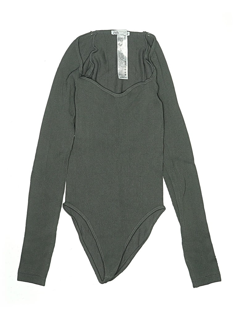 Pre-owned Zara Bodysuit In Gray