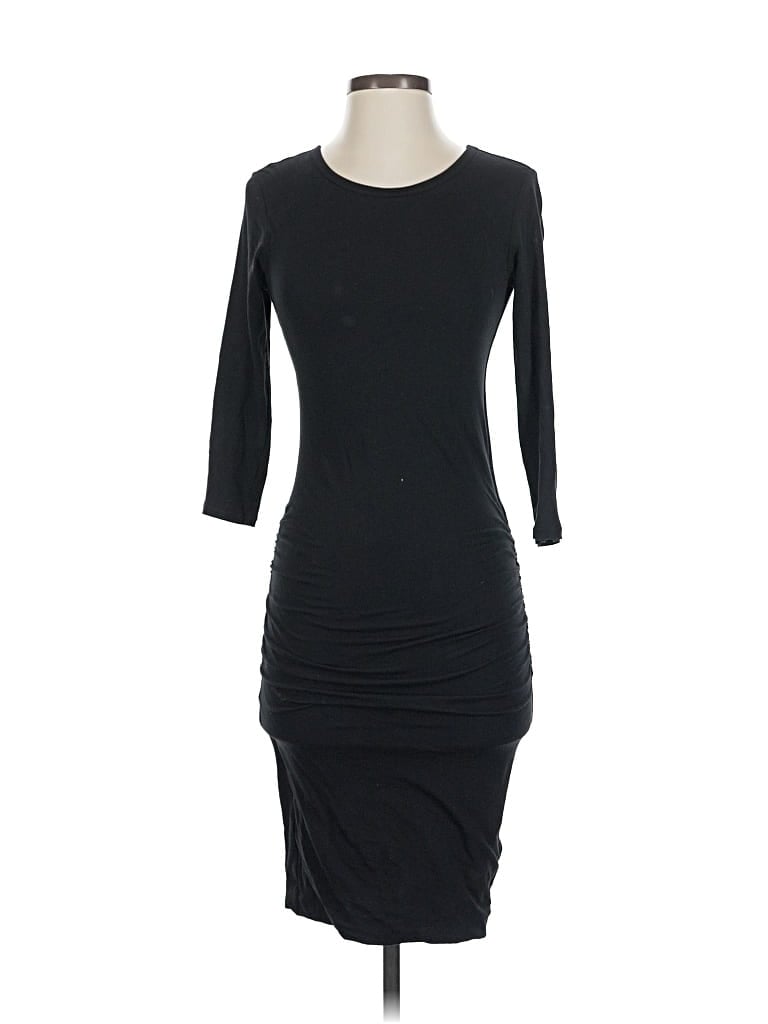 Pre-owned James Perse Cocktail Dress In Black