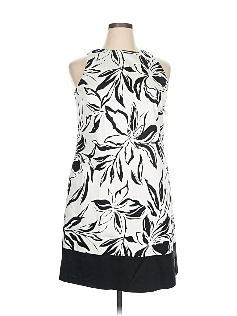 Pre-owned Chaps Casual Dress In White