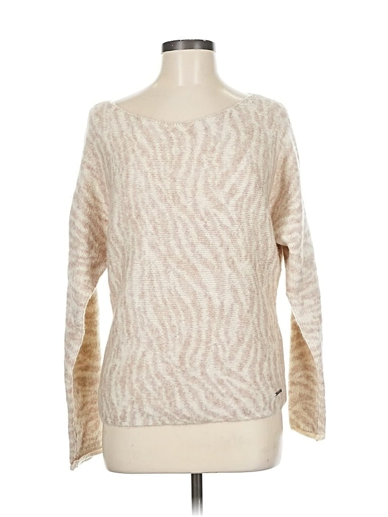 Pre-owned Abercrombie & Fitch Pullover Sweater In White