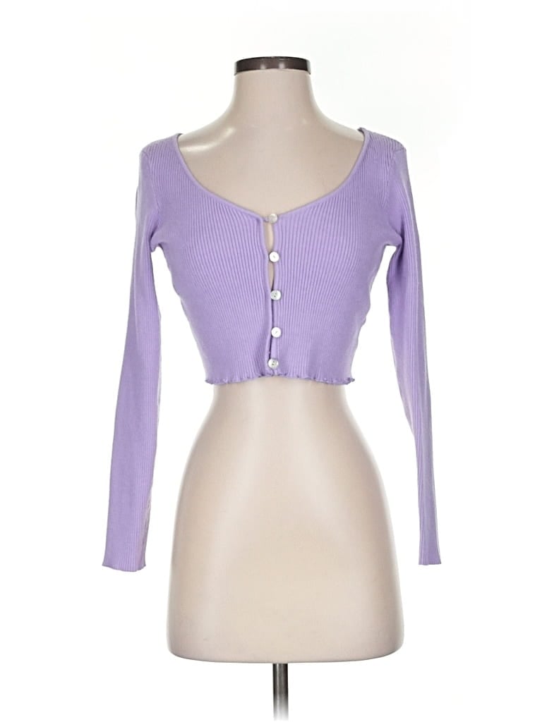 Pre-owned Pacsun Cardigan Sweater In Purple