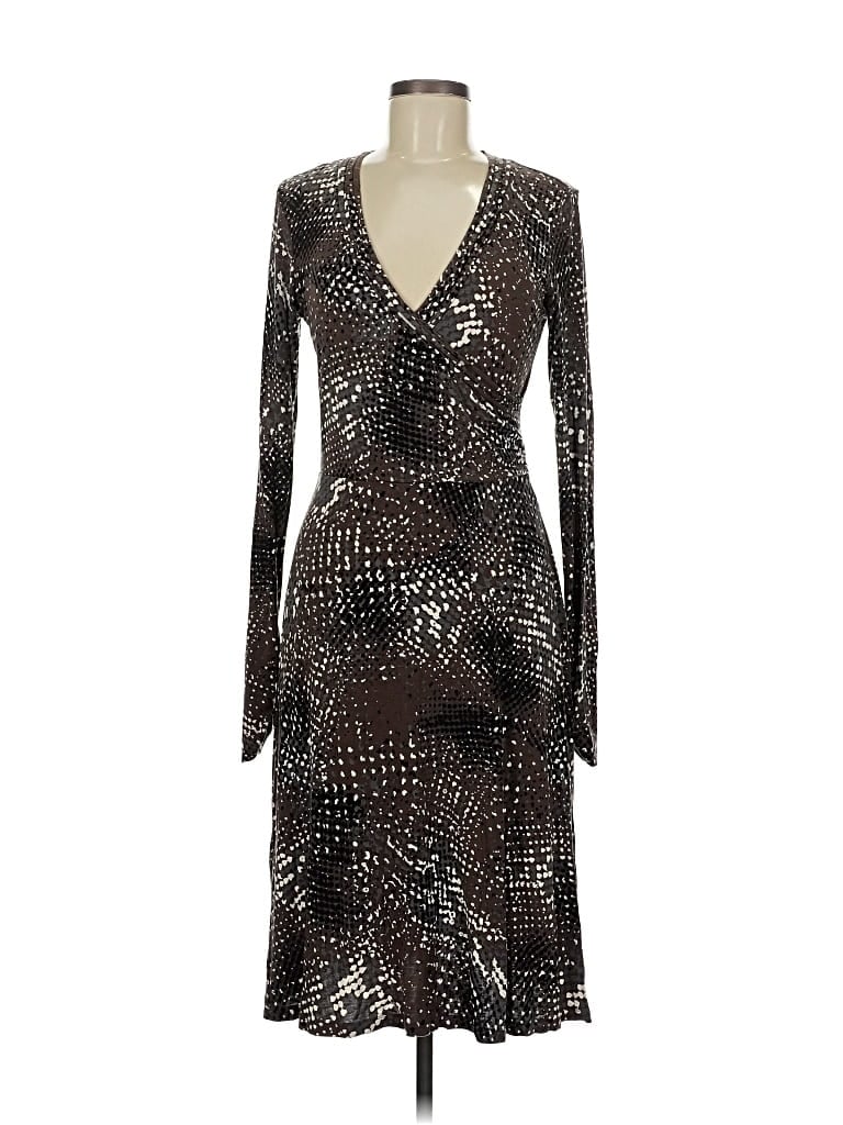 Pre-owned Cabi Cocktail Dress In Brown
