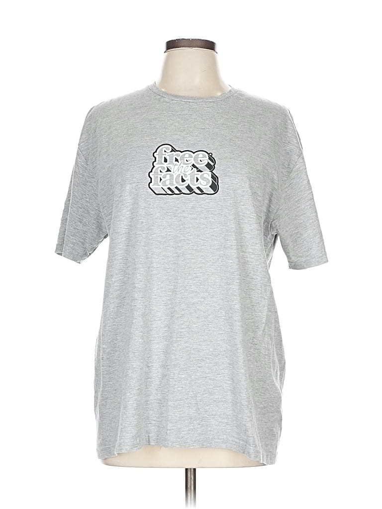 Pre-owned Unbranded Short Sleeve T-shirt In Gray