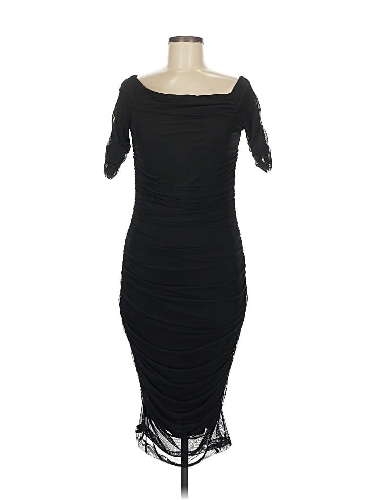 Pre-owned Venus Cocktail Dress In Black
