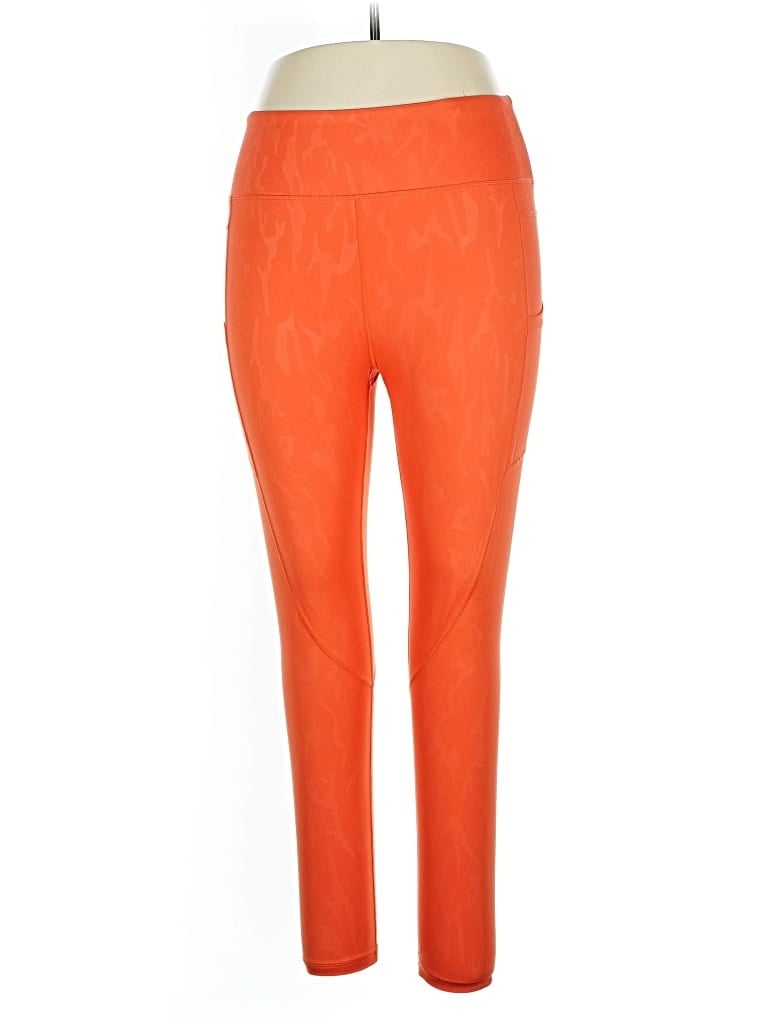 Pre-owned Zyia Active Casual Pants In Orange