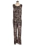 Rachel Zoe Animal Print Brown Jumpsuit Size 2 - photo 2