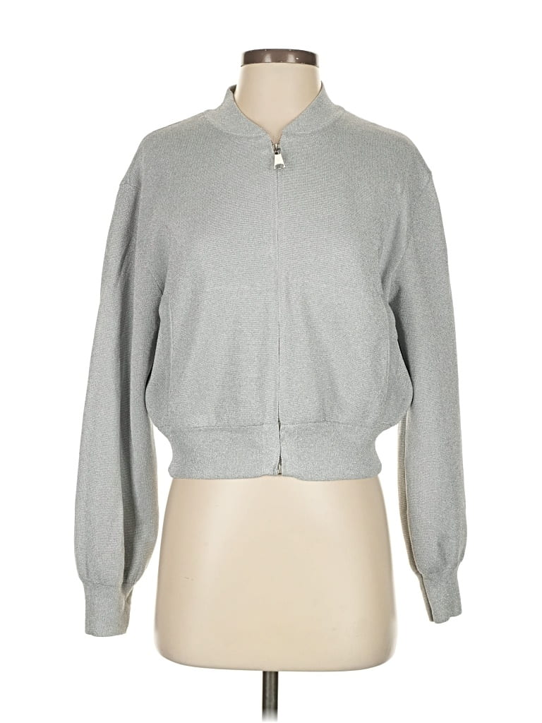 Pre-owned Zara Track Jacket In Gray