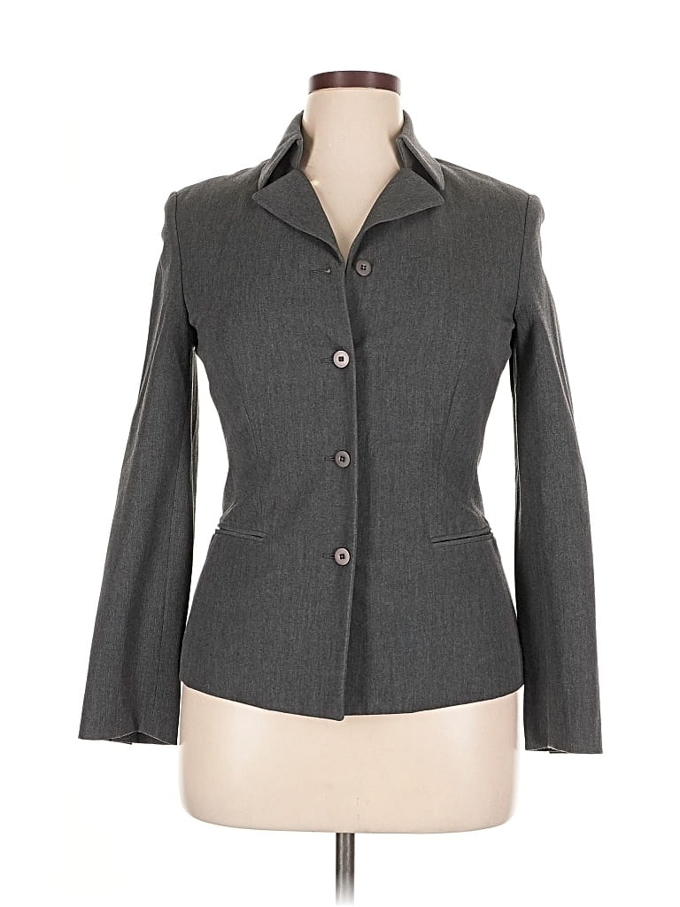 Pre-owned The Limited Blazer Jacket In Gray