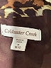 Coldwater Creek Animal Print Brown Long Sleeve Blouse Size M - photo 7