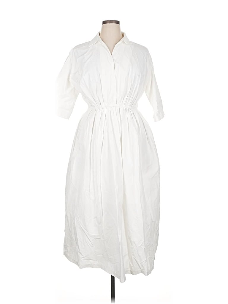 Pre-owned Melloday Casual Dress In White