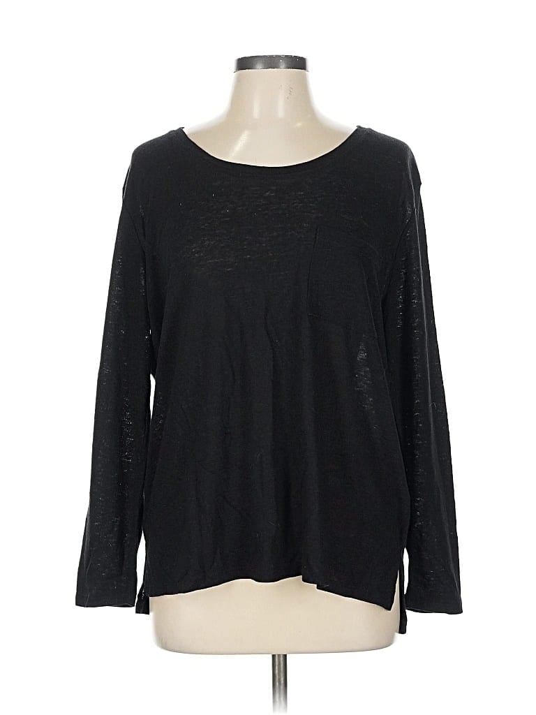 Pre-owned Old Navy Long Sleeve T-shirt In Black