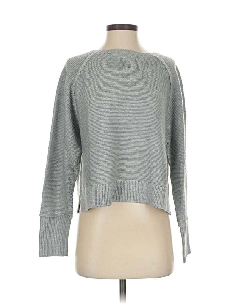 Pre-owned Adrianna Papell Pullover Sweater In Gray