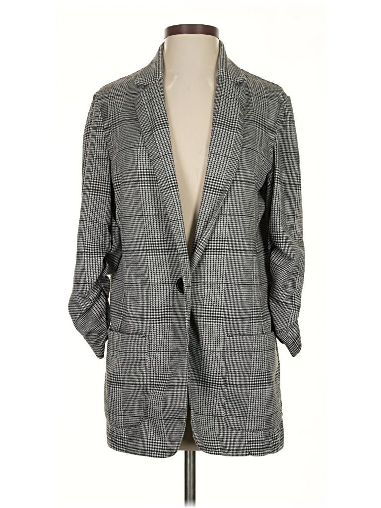 Pre-owned Max Studio Blazer Jacket In Gray