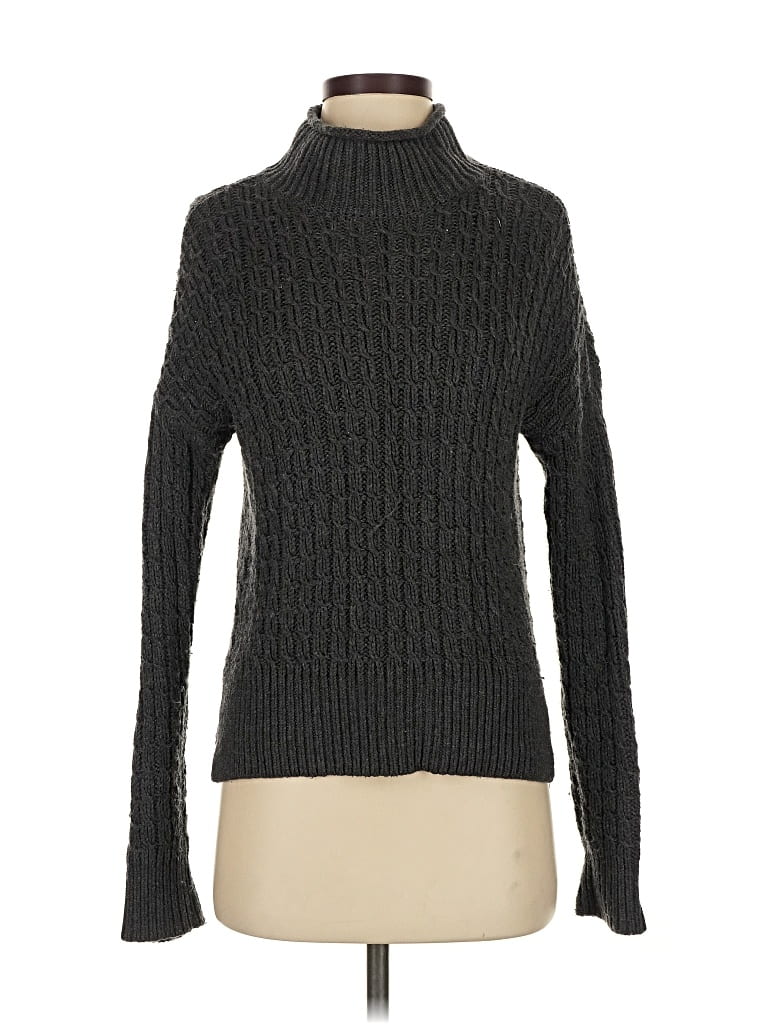 Pre-owned Ann Taylor Loft Turtleneck Sweater In Gray