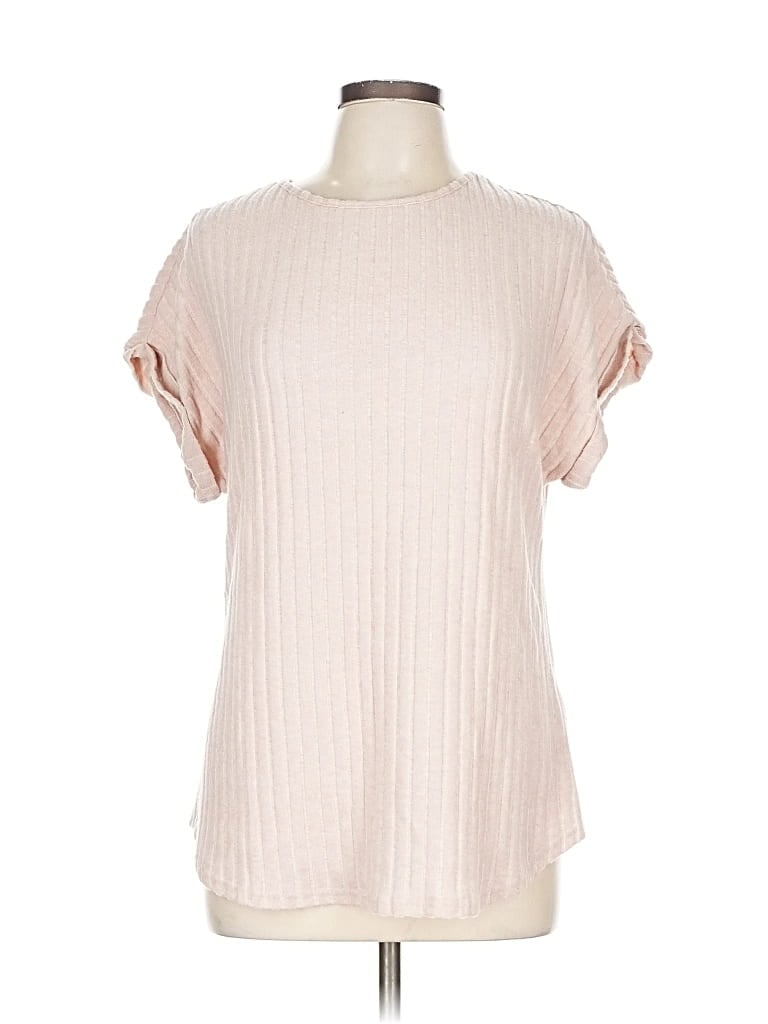 Pre-owned Automet Short Sleeve Turtleneck In Pink