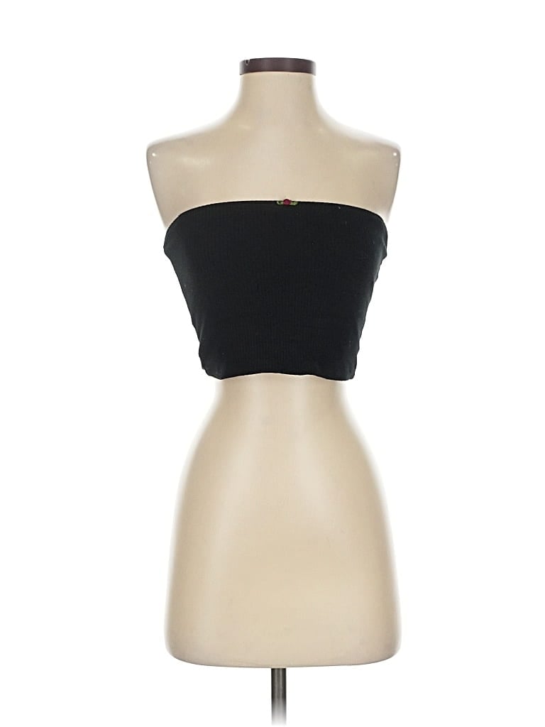 Pre-owned Garage Tube Top Black Strapless Neckline Tops