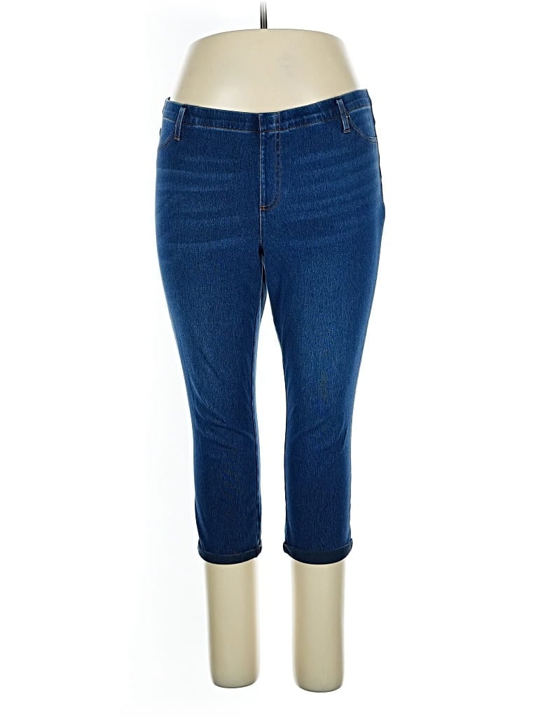 Pre-owned Time And Tru Jeggings In Blue