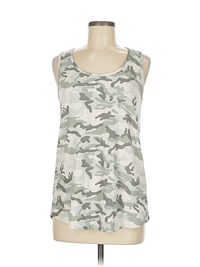 Pre-owned Staccato Tank Top Green Halter Neckline Tops