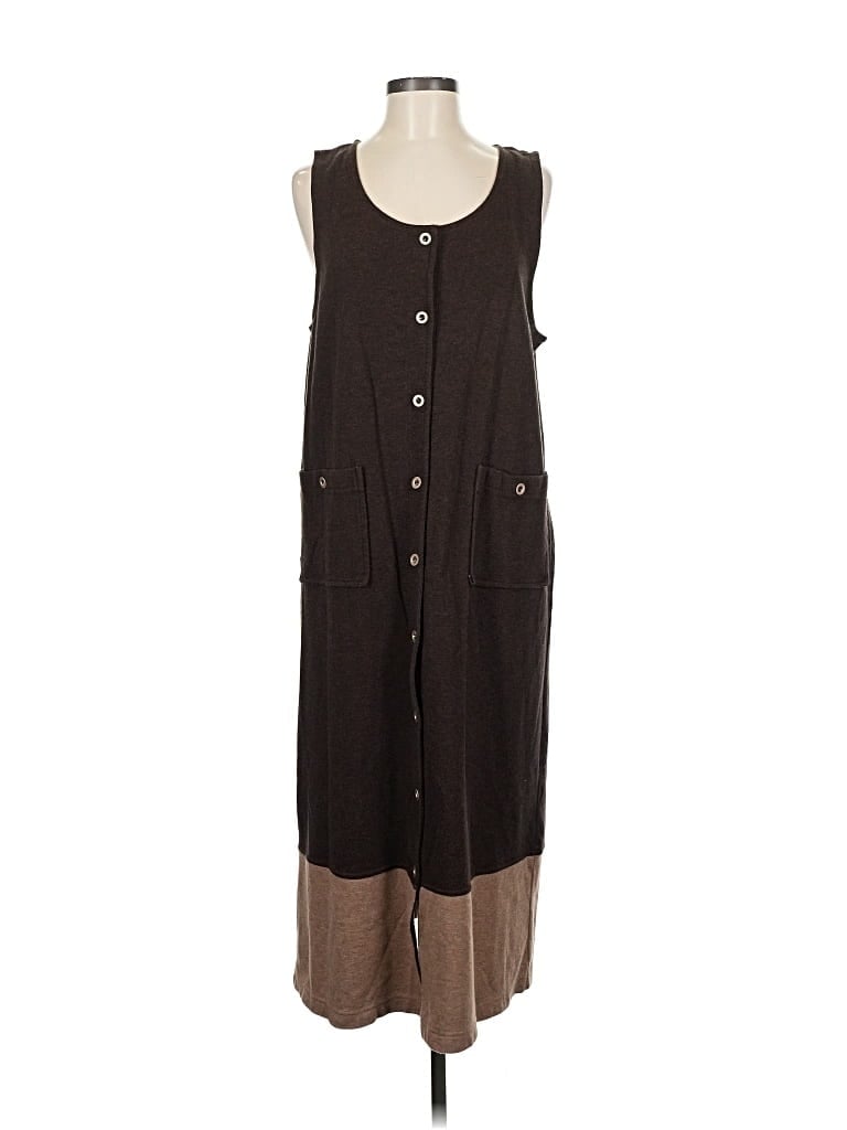 Pre-owned Liz Claiborne Casual Dress In Brown
