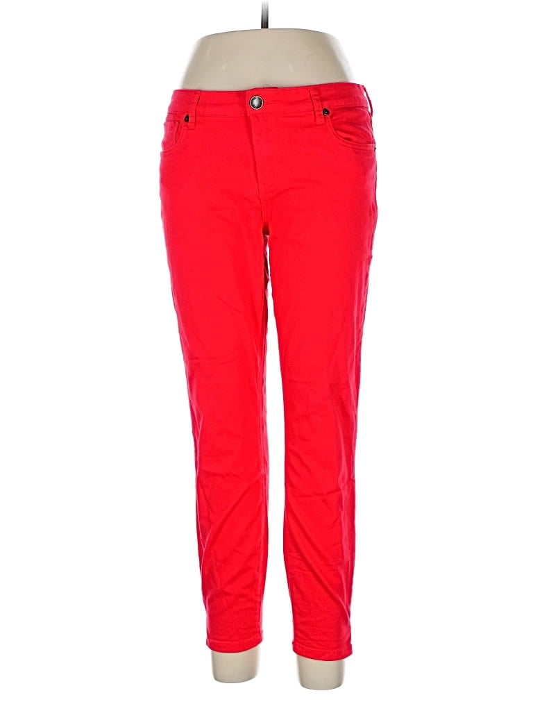 Pre-owned Kut From The Kloth Jeggings In Red