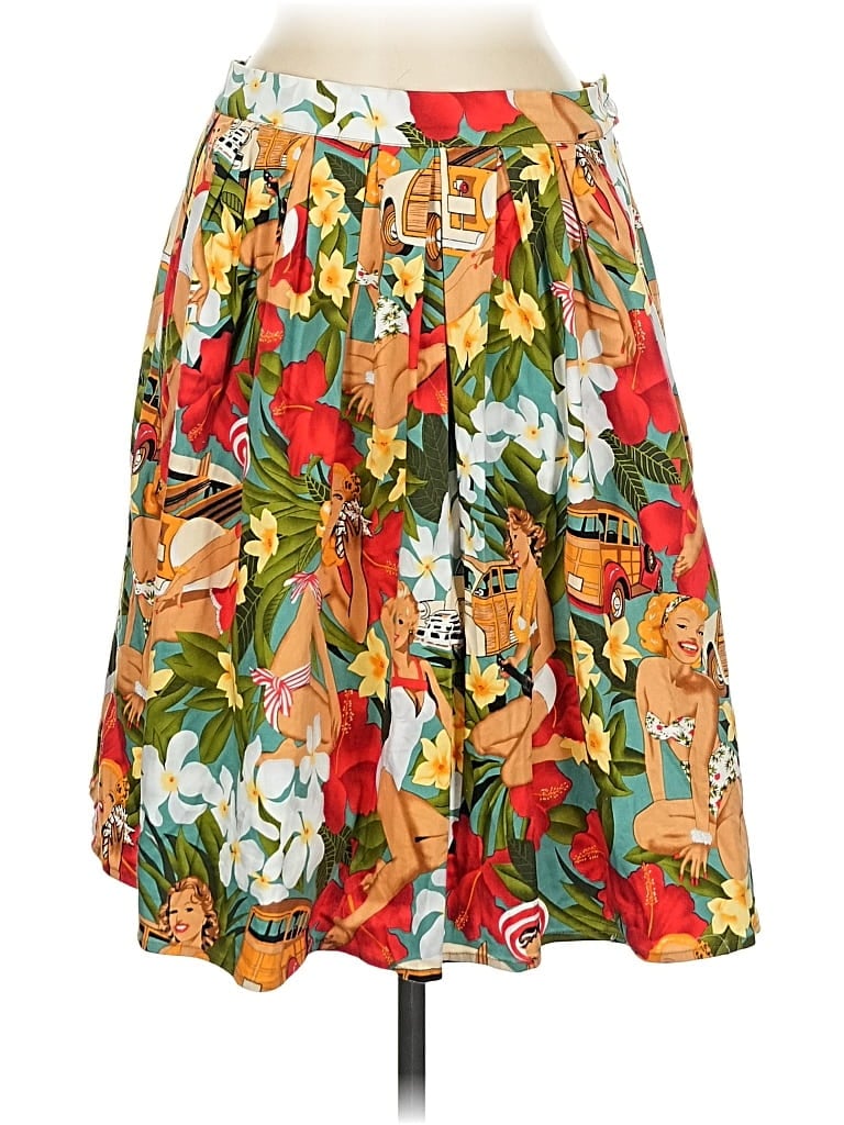 Pre-owned Grace Karin Casual Skirt In Orange