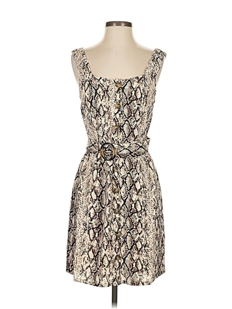 Pre-owned Sugar Lips Cocktail Dress In Brown