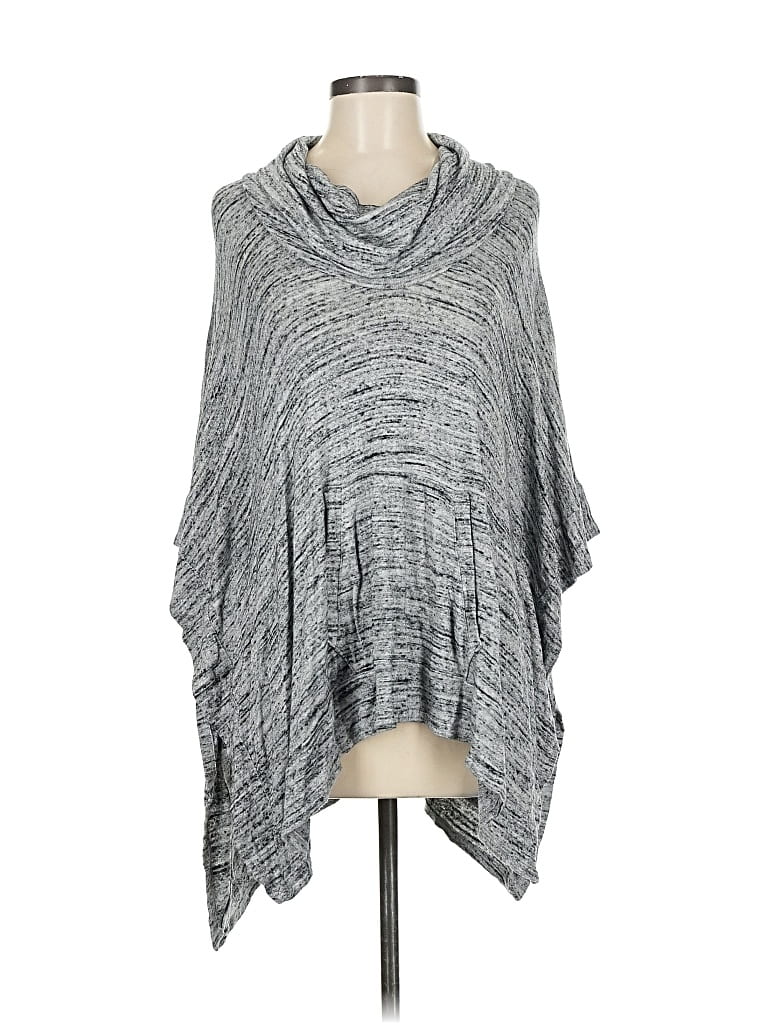 Pre-owned Splendid Poncho In Gray