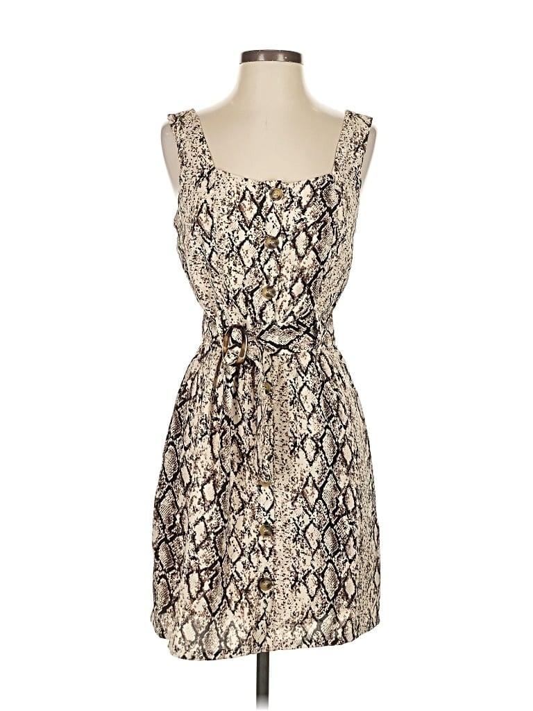 Pre-owned Sugar Lips Cocktail Dress In White