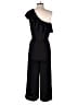 H&M 100% Polyester Solid Black Jumpsuit Size 2 - photo 2
