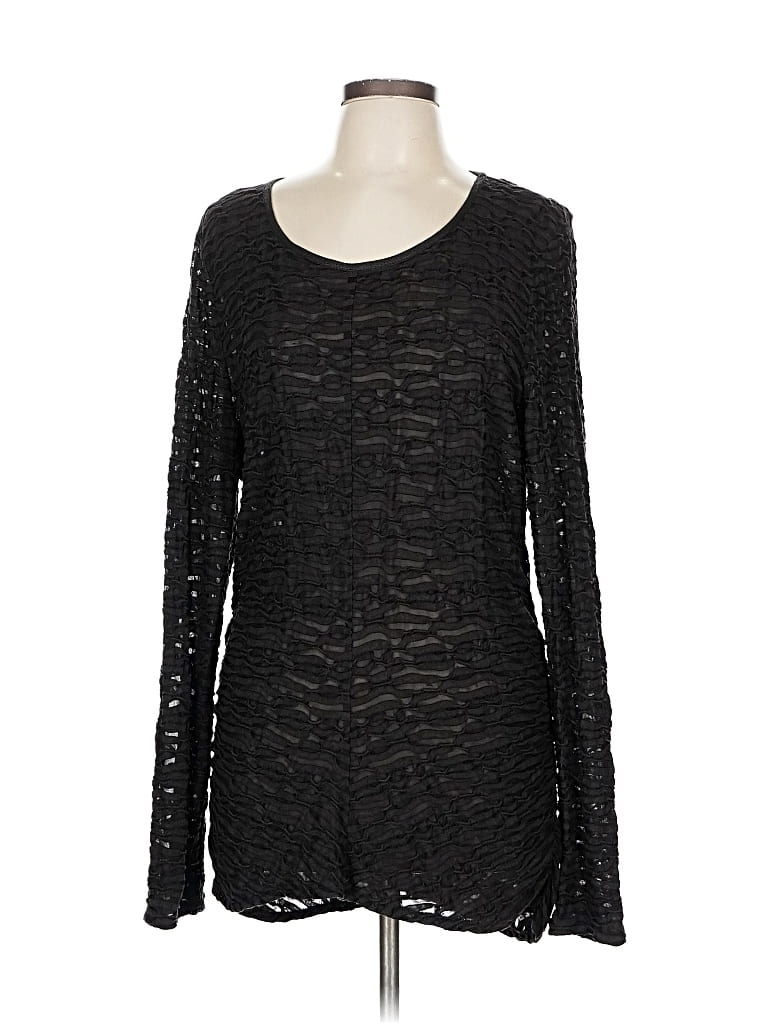 Pre-owned W By Worth Long Sleeve T-shirt In Black