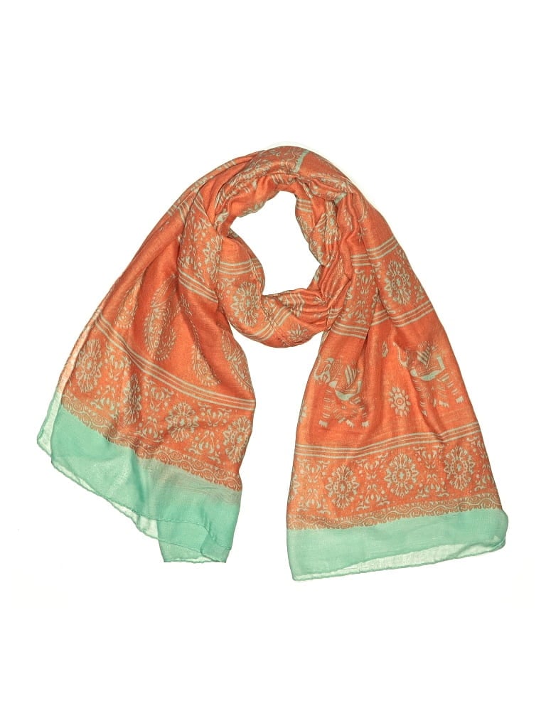 Pre-owned Gas Bijoux Scarf In Orange