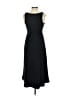 Isabel Solid Black Casual Dress Size S - photo 2