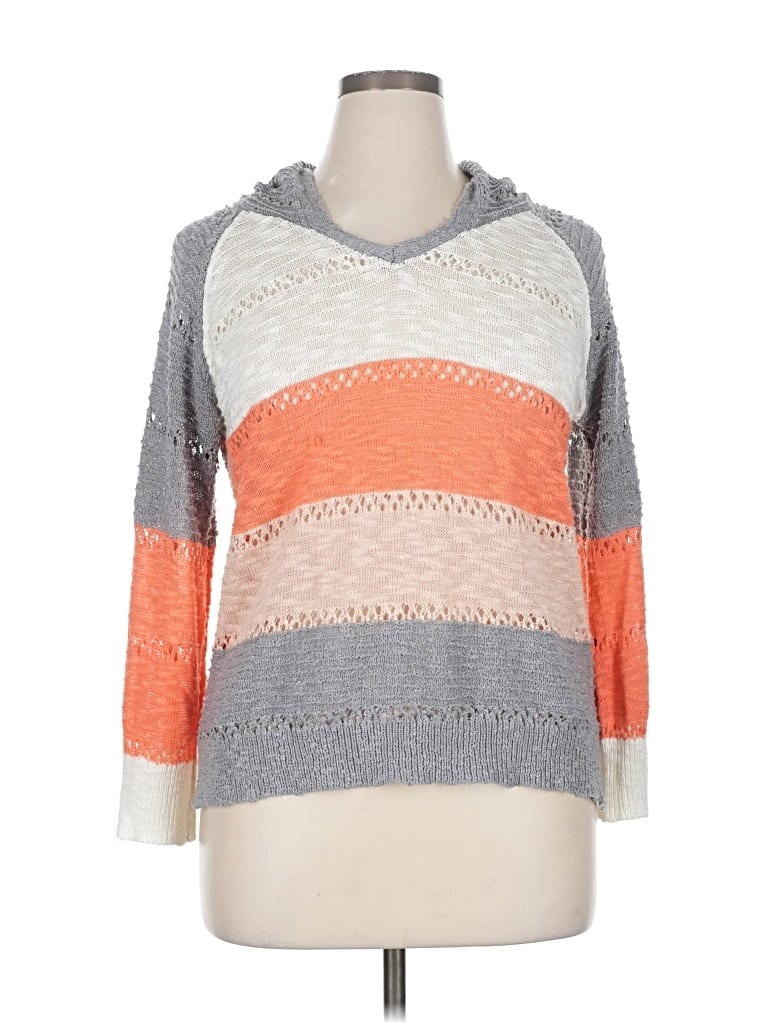 Pre-owned Shein Curve Pullover Sweater In Gray