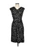 Perceptions Animal Print Black Casual Dress Size 6 - photo 1