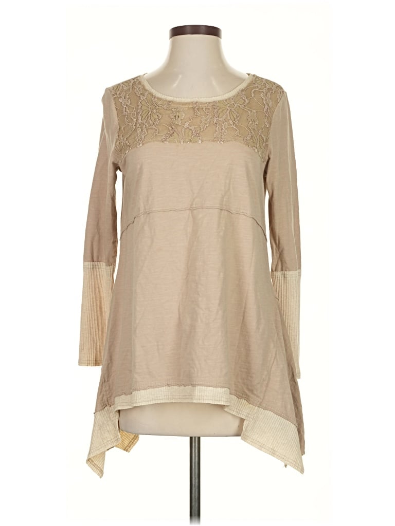 Pre-owned Sundance Long Sleeve Blouse In Brown