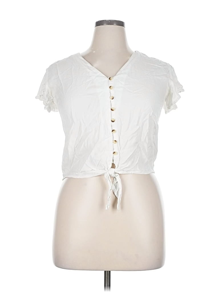 Style Envy Sleeveless Blouse In White