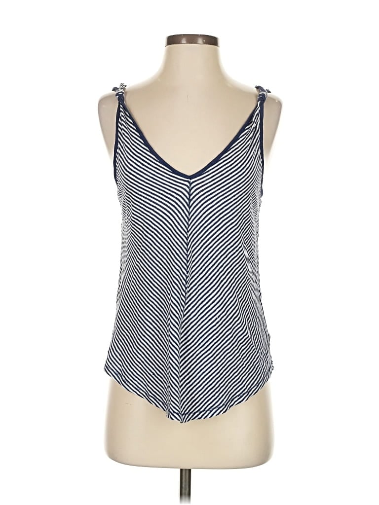 Pre-owned Paige Tank Top Blue Halter Neckline Tops