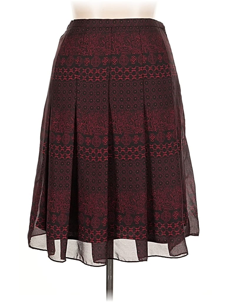 Pre-owned Unbranded Casual Skirt In Burgundy