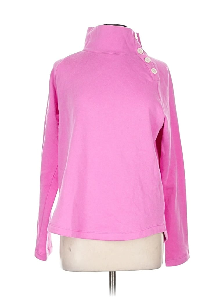 Pre-owned J.crew Factory Store Turtleneck Sweater In Pink